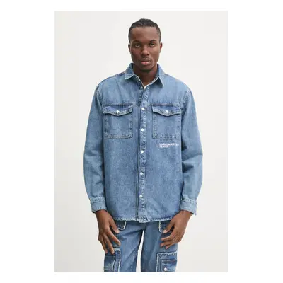 Karl Lagerfeld Jeans farmering férfi, galléros, regular, A1M16012