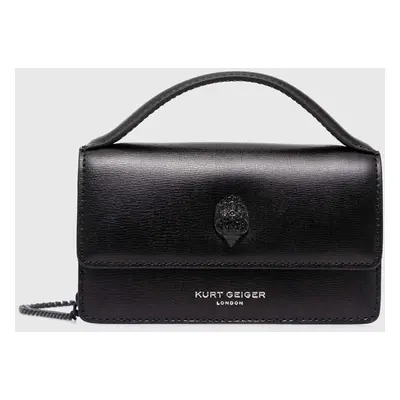 Kurt Geiger London bőr táska BOND TOP HANDLE BAG DR fekete