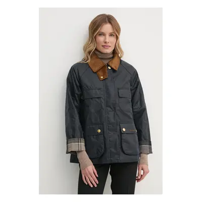 Barbour rövid kabát női, sötétkék, átmeneti, LWX1446NY71