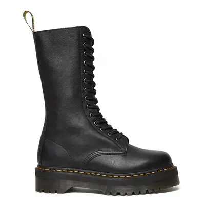 Dr. Martens bőr bakancs 1b99 Quad fekete, női, platformos, DM31426001