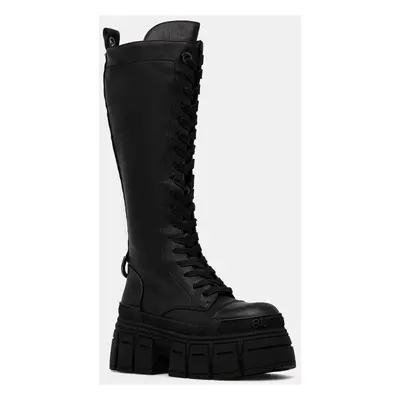 Buffalo csizma Gospher Lace Up Hi fekete, női, platformos, 1622527-BLK