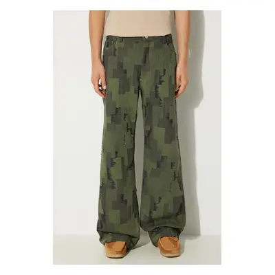 Marcelo Burlon farmer AOP Cross Wide Pants férfi, CMCA187F24FAB0025810