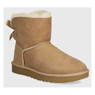 UGG velúr hócipő Mini Bailey BoII bézs, 1016501-SAN