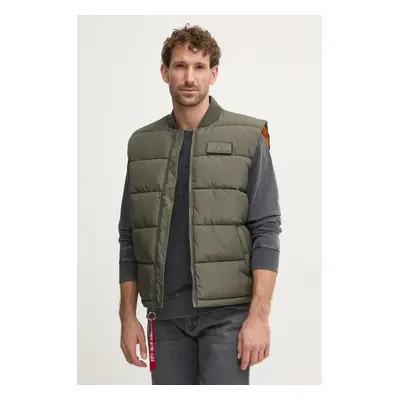 Alpha Industries ujjatlan Puffer Vest LW 142 zöld, férfi, átmeneti