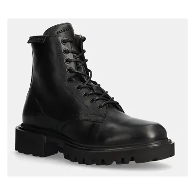 AllSaints bőr cipő Vaughan Boot fekete, férfi, M049FB