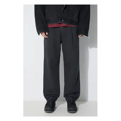 Maharishi nadrág U.S. Chino Loose férfi, fekete, chino, 4604.BLACK