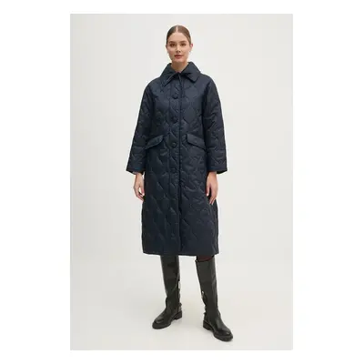 Barbour rövid kabát X Alexa Amy Quilted Jacket női, sötétkék, átmeneti, LQU1791