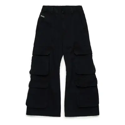 Diesel gyerek nadrág PDARGJXCARGO TROUSERS fekete, sima, J02220