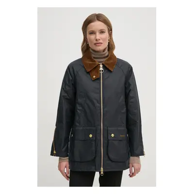 Barbour rövid kabát női, sötétkék, átmeneti, LWX1447NY71