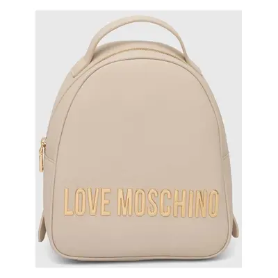 Love Moschino hátizsák bézs, női, kis, nyomott mintás, JC4197PP1LKD0000