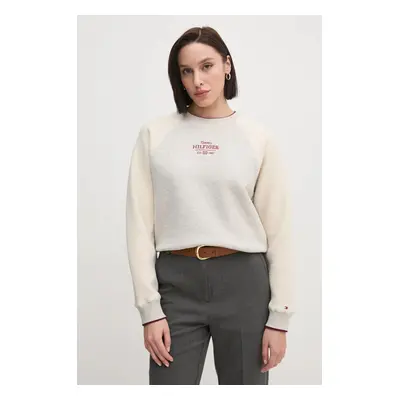 Tommy Hilfiger felső szürke, női, nyomott mintás, WW0WW43845