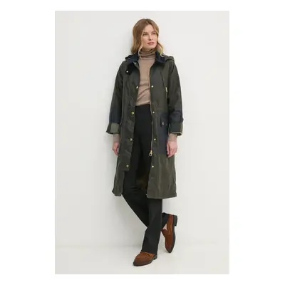 Barbour rövid kabát női, zöld, átmeneti, LWX1449OL99