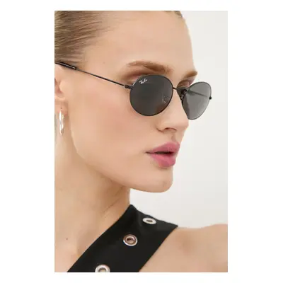 Ray-Ban napszemüveg OVAL fekete, 0RB3547