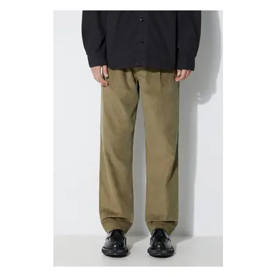 Maharishi kordbársony nadrág Loose Chino zöld, chino, 4568.OLIVE