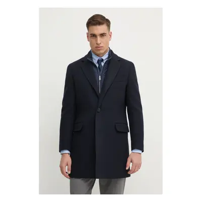 Hackett London gyapjúkabát sötétkék, átmeneti, HM403241R