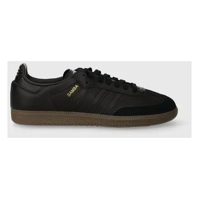 adidas Originals bőr sportcipő Samba OG fekete, IE3438