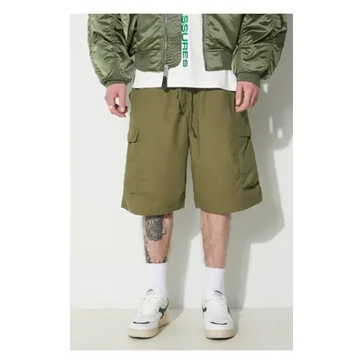 Universal Works rövidnadrág Parachute Short zöld, férfi, 30159.OLIVE