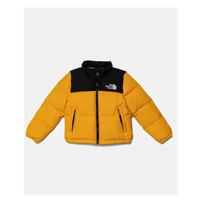 The North Face gyerek sportdzseki KID RETRO NUPTSE JACKET sárga, NF0A82TS56P1