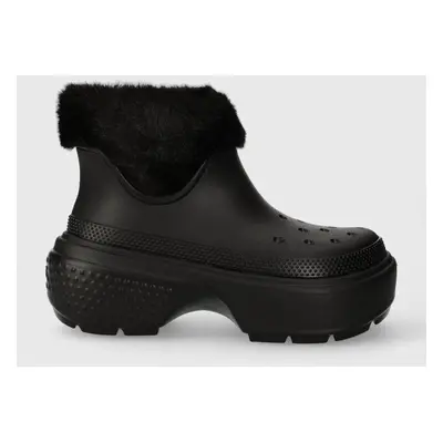 Crocs hócipő Stomp Lined Boot fekete