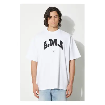 Marcelo Burlon pamut póló Ama Over Tee fehér, férfi, nyomott mintás, CMAA054F24JER00B0110