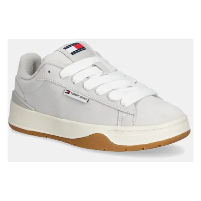 Tommy Jeans velúr sportcipő TJW SKATE SNEAKER szürke, EN0EN02677