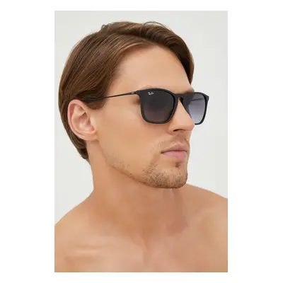 Ray-Ban napszemüveg CHRIS fekete, férfi, 0RB4187