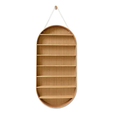 ferm LIVING fali polc Oval Dorm barna