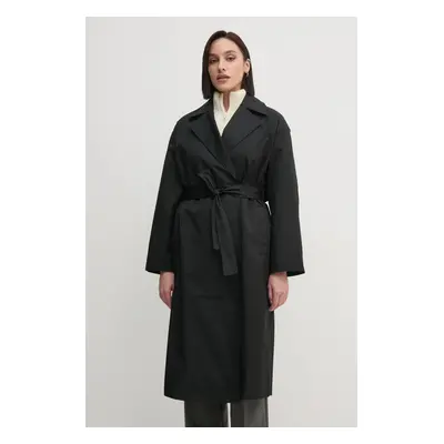 Calvin Klein balonkabát női, fekete, átmeneti, oversize, 00040WL546