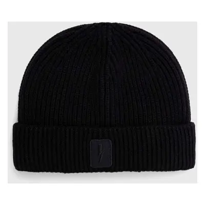 Neil Barrett sapka gyapjú keverékből FISHERMAN BEANIE fekete, PBCP335.V9505.9600