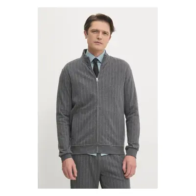 Hackett London pamut melegítőfelső szürke, férfi, mintás, HM581309