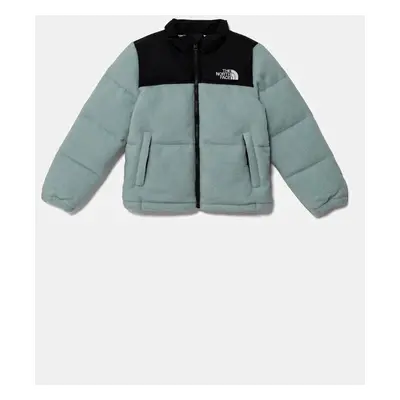 The North Face gyerek sportdzseki KID RETRO NUPTSE JACKET türkiz, NF0A82TS1OC1