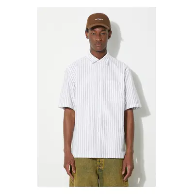 Norse Projects pamut ing Ivan Relaxed Organic férfi, galléros, zöld, relaxed, N40.0623.8022