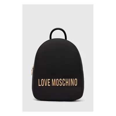 Love Moschino hátizsák fekete, női, kis, nyomott mintás, JC4193PP1LKD0000