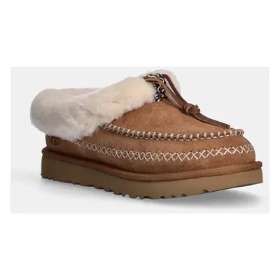 UGG velúr papucs Tasman Alpine barna, 1158258-CHE