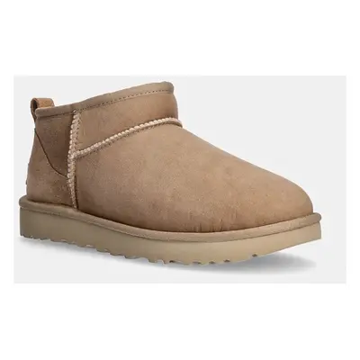 UGG velúr hócipő W Classic Ultra Mini barna