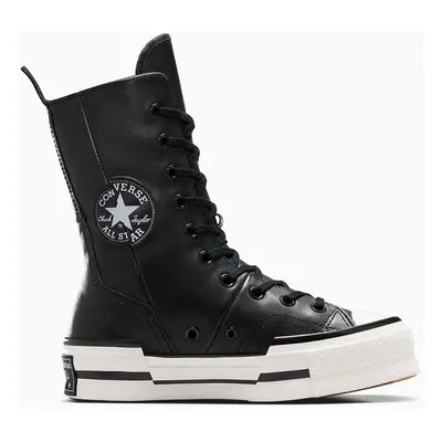 Converse bőr sneaker Chuck Plus Xhi fekete, A08340C