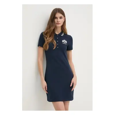 Tommy Hilfiger ruha sötétkék, mini, testhezálló, WW0WW43841