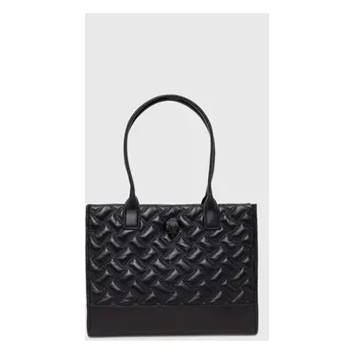 Kurt Geiger London bőr táska SM KENSINGTON SQ TOTE DR fekete