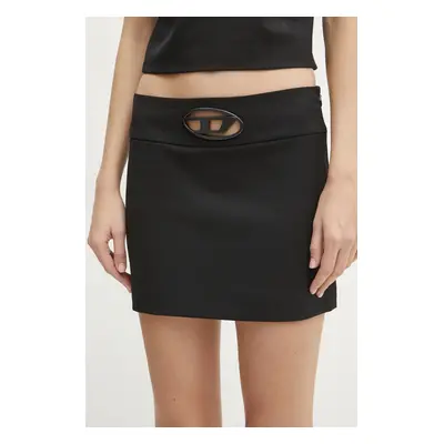 Diesel szoknya O-DIXY SKIRT fekete, mini, egyenes, A14388.0PHAL