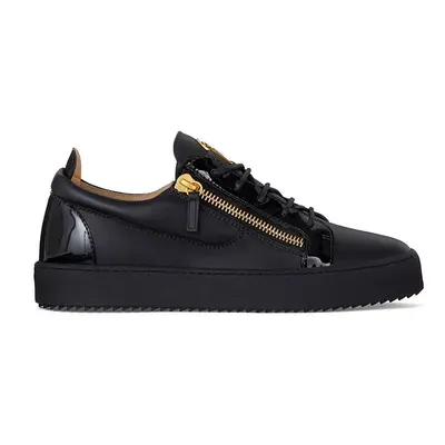 Giuseppe Zanotti bőr sportcipő May London fekete, RU00010.003