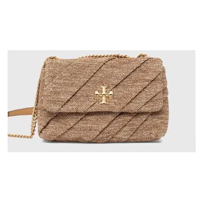 Tory Burch kézitáska Kira Draped Raffia Small bézs, 154828.211