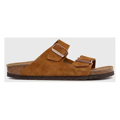 Birkenstock papucs velúrból Arizona barna, női