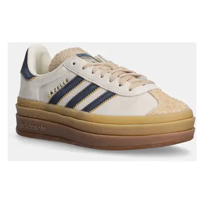 adidas Originals bőr sportcipő Gazelle Bold bézs, JQ5126