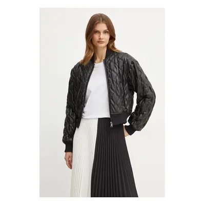 Karl Lagerfeld bomber dzseki női, fekete, átmeneti, 246W1509