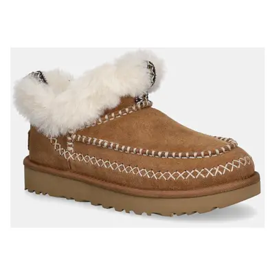 UGG velúr hócipő Classic Ultra Mini Alpine barna, 1158224-CHE