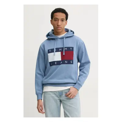 Tommy Jeans felső férfi, nyomott mintás, kapucnis, DM0DM21174