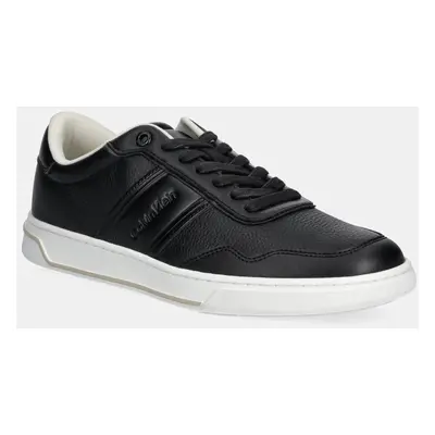 Calvin Klein sportcipő LOW TOP LACE UP LOGO fekete, HM0HM01653