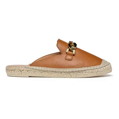 Geox bőr espadrilles D LAMPEDUSA B barna, D36V0B00085C6001