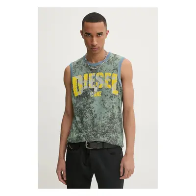 Diesel t-shirt T-BISCO-R1 TANK TOP zöld, férfi, A16161.0GIAR