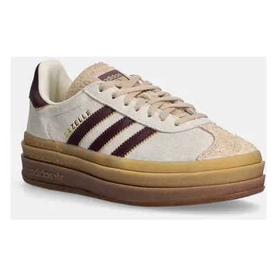 adidas Originals bőr sportcipő Gazelle Bold bézs, JQ5127